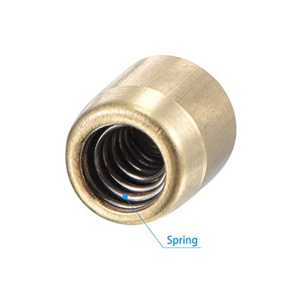 uxcell Brass Push Button Grease Oil Cup 6x6mm Ball Oiler for Lubrication System 10Pcs - size: 6x6mm
