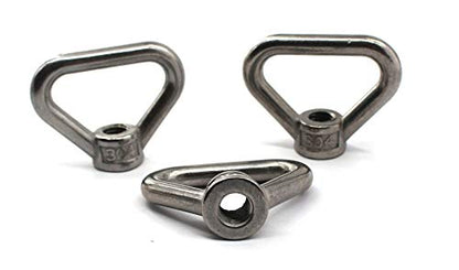 4 pcs of M8 304 Stainless Steel Heavy Duty Lifting Eye nut Triangle Shaped Screw Fastener