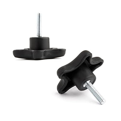 POWERTEC 5 Pack 1/4"-20 5 Star Knobs with 1" Threaded Stud, Thumb Screw Knobs with Bolts for Lawn Mower, Umbrella Base, Woodworking Tools & Jigs, Clamps (QNB3006) - style: 1/4", 5-Star, 1" Stud