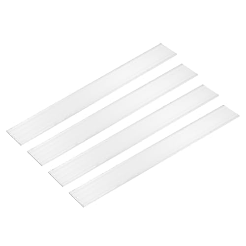 MECCANIXITY 4 Pcs Square Aluminum Flat Bar, 1/16" (2mm) Thick x 1 9/16" (40mm) Width x 12" (305mm) Long 6061 Aluminum Flat Plate Solid New Mill Stock Silver for Industrial Building - size: 1/16"(2mm)x1 9/16"(40mm)x12"(305mm)
