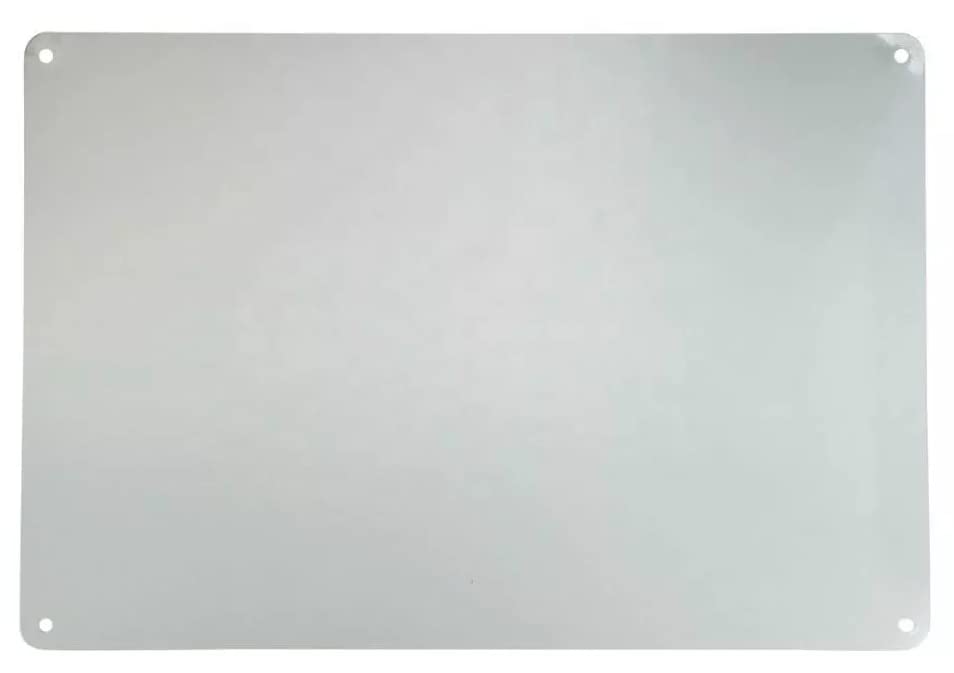 CMS MAGNETICS - (120 in²) 10x12 Stainless Steel Sheet Metal with 1mm Thickness | Bulletin Board to Hang Your Magnets, Magnetic Spice Jars, Office, Jewelry, Crafting, Cabinets, Kitchen Splash Guard - size: 10" x 12"
