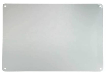 CMS MAGNETICS - (200 in²) 20x10 Stainless Steel Sheet Metal with 1mm Thickness | Bulletin Board to Hang Your Magnets, Magnetic Spice Jars, Office, Jewelry, Crafting, Cabinets, Kitchen Splash Guard - size: 20" x 10"