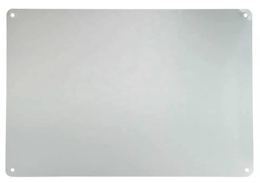 CMS MAGNETICS - (196 in²) 14x14 Stainless Steel Sheet Metal with 1mm Thickness | Bulletin Board to Hang Your Magnets, Magnetic Spice Jars, Office, Jewelry, Crafting, Cabinets, Kitchen Splash Guard - size: 14" x 14"