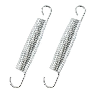 2Pcs Extended Tension Spring Wire Diameter 0.12", OD 0.87", Free Length 5.5" Steel Compressed Springs Heavy Duty with Dual Hook or Replacement Parts,Machinery Furniture - size: 3*22*140mm