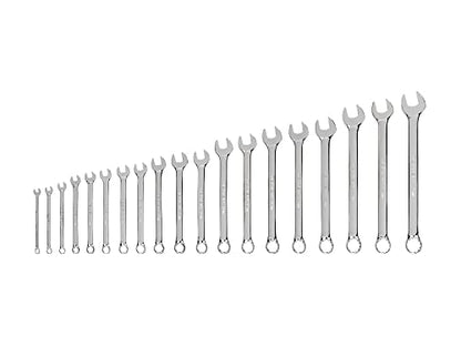 TEKTON Combination Wrench Set, 19-Piece | WCB90205 - size: 19-pc. (6-24 mm), style: Metric