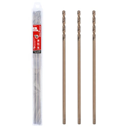 5/16 in. x 12 in. Cobalt Aircraft Extension Drill Bits Set(3PCS), M35 High Speed Steel Drill Bit Extra Long Deep Hole Drilling for Stainless Steel, Plastic and Wood - size: 5/16"x12"(3PCS)