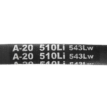 uxcell 5Pcs A20 Classic Wrapped Rubber V-Belt, 22" Lo x 0.51" W x 0.32" H - size: A20