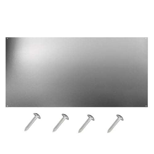 12 x 30-inch Reversible Stainless Steel Backsplash for Kitchen wall，Splatter Guard and Cooking Shield， Range Hood Accessories to Keep Kitchen Clean， Four Pre Drilled Holes for Easy Installation - size: 30"×12"(1-pc)