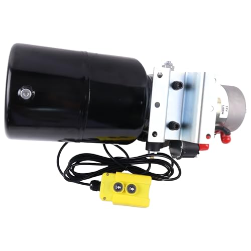 Solarhome 12V DC Single Acting Hydraulic Power Unit Steel Tank 8 Quart