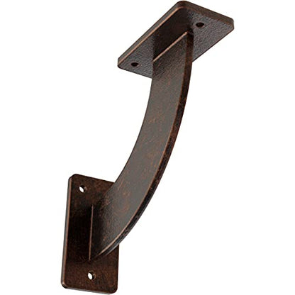 2" W x 7" D x 7" H Bradford Steel Bracket, Antiqued Copper - color: Antiqued Copper, size: 2-in. W x 7-in. D x 7-in. H