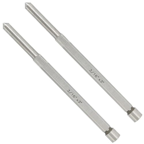 S&F STEAD & FAST Pilot Pin 3/16" x 3", 2-Pc for Annular Cutter - size: 3/16" x 3"