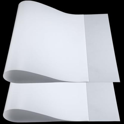 Pushglossy 2 Pcs 48" x 24" x 1/30'' Plastic Sheets for Crafts