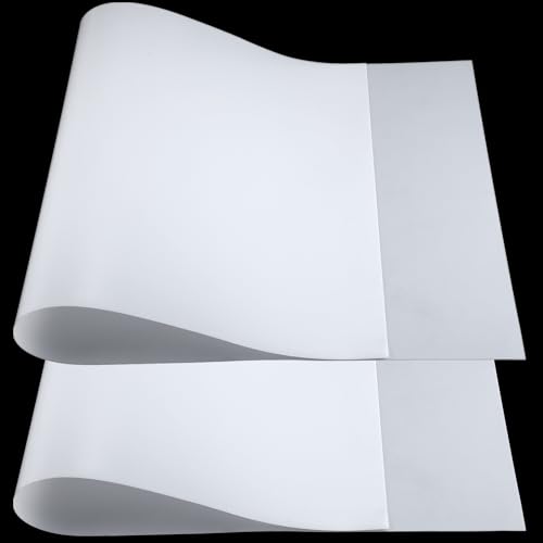 Pushglossy 2 Pcs 48" x 24" x 1/30'' Plastic Sheets for Crafts