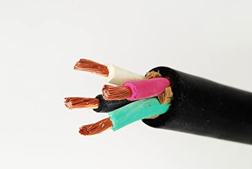 Nassau Electrical Supply SOOW SO Cord Power Wire 2/4 30FT. HD USA Portable Outdoor Indoor 600V Flexible Wire Cable - size: 30FT