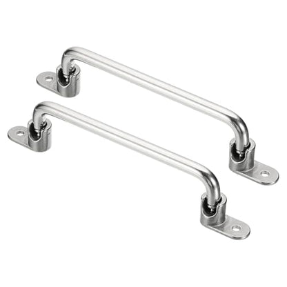 uxcell 2Pcs 304 Stainless Steel Folding Pull Handle (Hole Distance 9") - size: 9 Inch