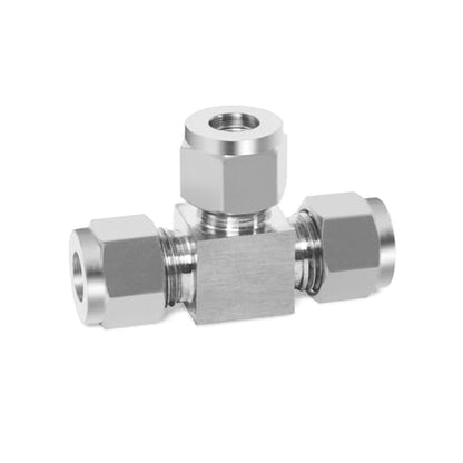 ChillWaves 304 Stainless Steel Tee Compression Tube Fitting, 1/2" OD x 1/2" OD x 1/2" OD Compression Union Connector(1-PACK) - size: 1/2" OD x 1/2" OD x 1/2" OD