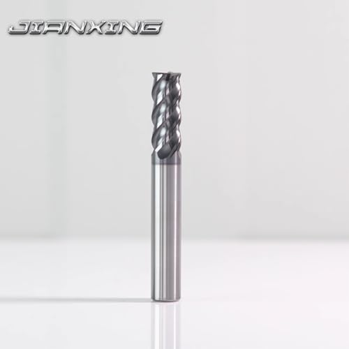 3/8" Extra Long 4-Flute Carbide Square End Mill, 4" OAL, 1Pc - size: 3/8" Extra Long (1 Pc), style: For Stainless Steel