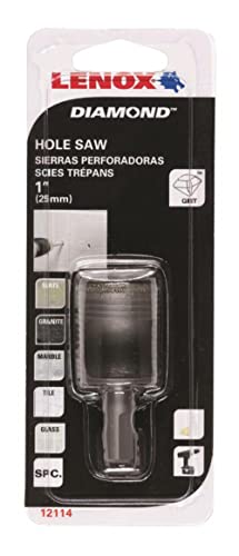 LENOX 1-in Diamond Arbored Hole Saw - style: 1-Inch or 25.4mm