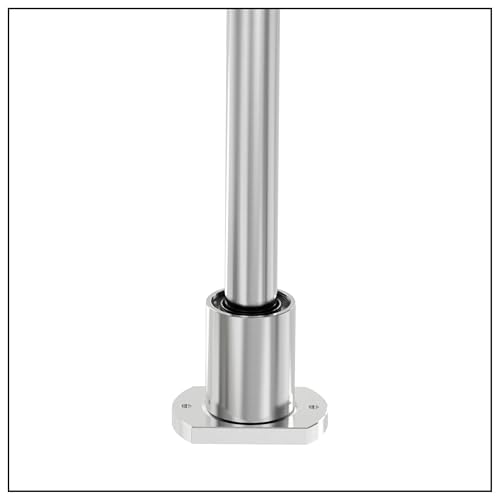 2PCS LMH10UU Two Side Cut Flange Linear Ball Bearings, 10mm Bore Dia, 19mm OD，29mm Length with Double Side Rubber Seal for CNC,3D Printer - size: LMH10UU Size 10x19x29mm