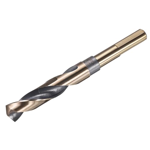uxcell 21/32" Drill Bit 1/2" Reduced Shank 3-Flat M35 5% Cobalt HSS - size: 21/32" with 1/2" Shank