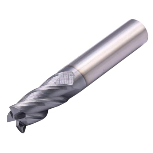 4 Flute Solid Carbide Square End Mill Set(5Pcs, 7/16"), AlTiN Coated - size: 7/16"