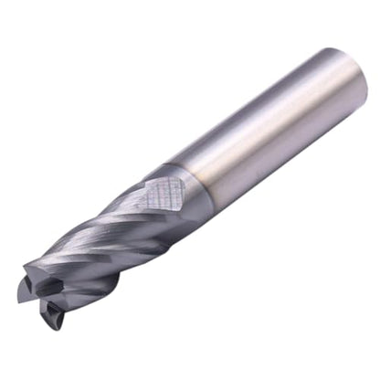 4 Flute Solid Carbide Square End Mill Set(5Pcs, 7/16"), AlTiN Coated - size: 7/16"