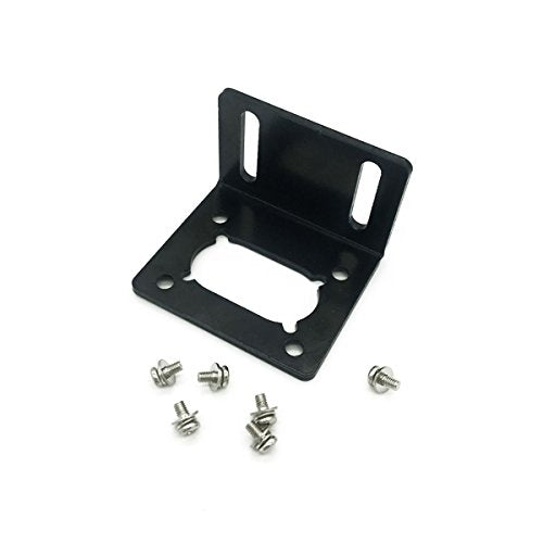 Bringsmart Mini Mounting Brackets of A58 Worm Gear Motor with Screw - size: Bracket
