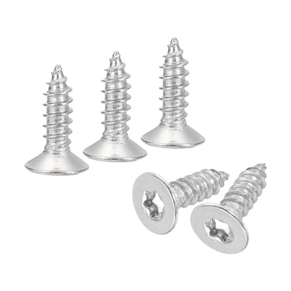 uxcell 40Pcs Flat Head Torx Screws, M5 x 16mm 304 Stainless Steel Countersunk Self Tapping Anti-Theft Wood Screws Tamper Resistant Screws Fit T25 Bit for Wood, Fence, Decking (Silver) - size: M5 x 16mm
