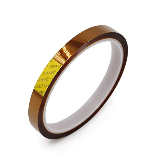 10mm x 33M (0.4" x 108ft) High Temperature Resistant Polyimide Tape - size: 10mm