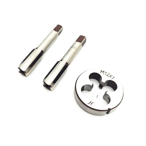 AtticZone M12 x 1.0 Metric Hand Thread Tap and Die Set, Right Hand - size: M12x1.0