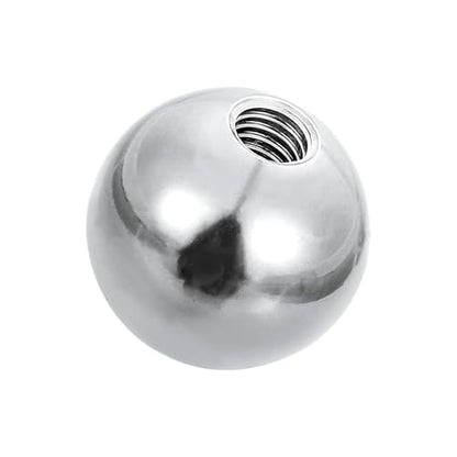 PATIKIL M6 x 24mm Ball Nuts Knob, 304 Stainless Steel Round Solid Silver Light Fixture Decorative Screw Cap Cover Machinery Hardware - size: M6x24mm