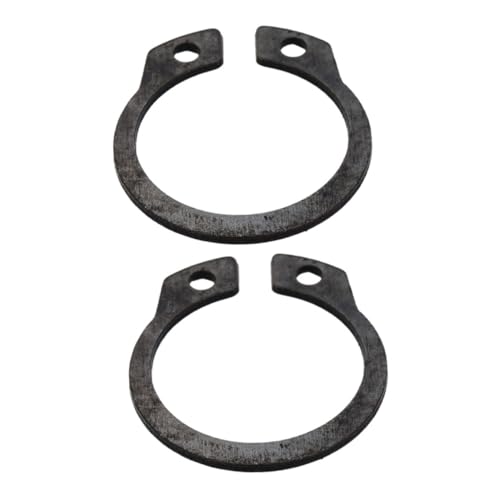 2PCS Metal Snap Retaining Clip Set for 2 Ton Hydraulic Jack External Snap Ring C-Clips for Horizontal Jack Parts Compatible Standard and Lift Equipment