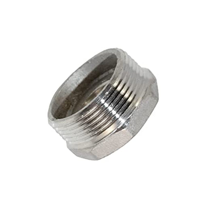 1-1/2" Male NPT to 3/4" Female NPT Female Reducing/Reducer Bushing Pipe Fitting,Adapter,Stainless Steel SS 304 Hex Bushing - size: 1-1/2" Male to 3/4" Female