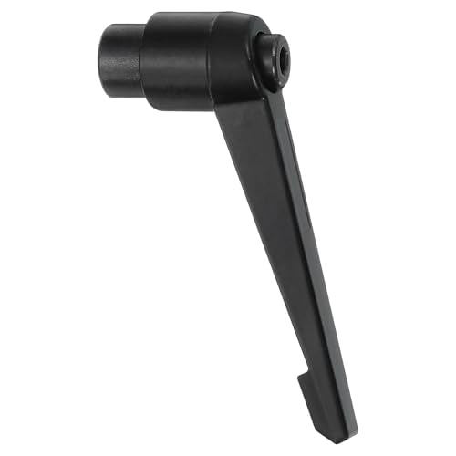 uxcell 1Pcs M10 Adjustable Knobs Handle Female Thread Push Button Ratchet Quick Release Locking Rotating Bolt for Lathe Machinery, Black - size: M10