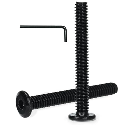 50 Pcs 1/4-20 x 2 Flat Head Socket Cap Screws Countersunk Bolts,304 Stainless Steel 18-8,Allen Socket Drive,Black,Fully Machine Thread (1/4-20 x 2 50pcs) - size: 1/4-20 x 2 50pcs