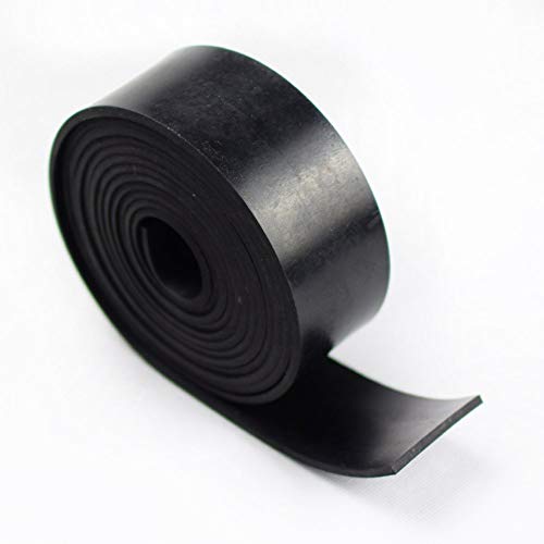 DOBTIM Neoprene Rubber Strips 1/8 (.125)" Thick X 2" Wide X 110" Long, Solid Rubber Rolls Use for Gaskets DIY Material, Supports, Leveling, Sealing, Bumpers, Protection, Abrasion, Flooring, Black - size: 2" X 110", style: .125" thick (No Adhesive）