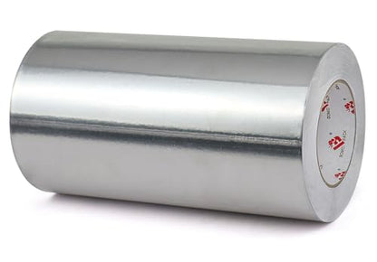BOMEI PACK 10 Inch Aluminum Foil Tape,Heavy Duty Metal Foil Duct Tape,10 Inch x 55 Yards,High Temperature Silver Foil Tape,Perfect for Sealing & Patching,HVAC,Air Ducts,Insulation and Metal Repair - size: 10 Inch x 55 Yards