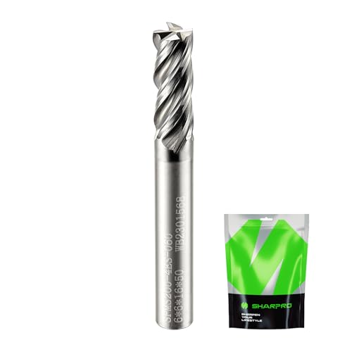 6mm Shank End Mill 6mm Cutting Dia. 4 Flutes AlCrN Coated Carbide Square CNC End Mills, Apply for Alloy Steel, Stainless Steel, and Various Cast Iron - size: 6mm(4 Flute)