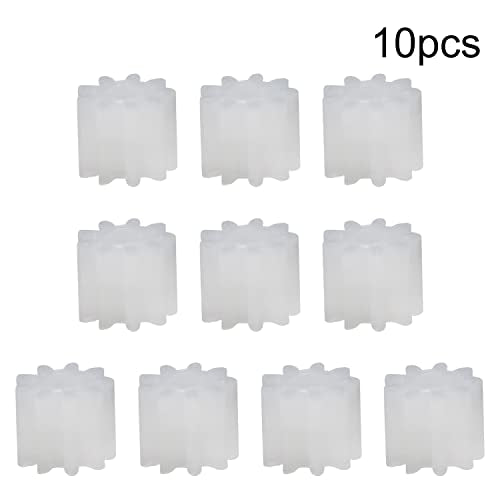 Othmro 10pcs Plastic Gears 9 Teeth Model 092A Reduction Gear Plastic Worm Gears for RC Car Robot Motor - color: 2A 9Teeth 10Pcs, size: Plastic Gears