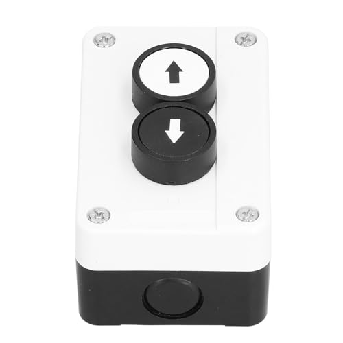 Akozon Box Station Button Switch, SGKJ‑2N Push Button Switch Station Up Down Arrow Roller Door Truck Tail Switch IP32 Up Down Switch
