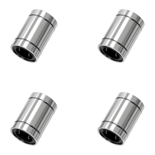 4PCS LM13UU Linear Ball Bearings, 13mm Bore Dia, 23mm OD, 32mm Length with Double Side Rubber Seal Linear Rail for CNC,3D Printer - size: LM13UU Size 13x23x32mm