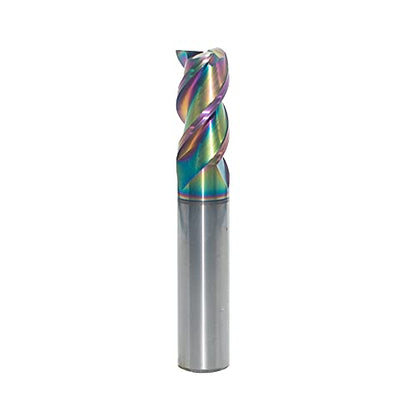 1/2" Carbide Square End Mill, 3 Flute, DLC Coating, 1 Pc - size: 1/2" (1 Pieces)