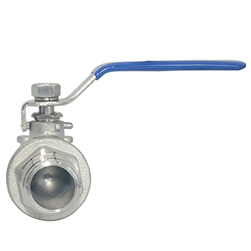 1Pcs Full Port Ball Valve 3/4'' - Heavy Duty Male NPT (MNPT) X Female NPT (FNPT) Thread with Long Handle Switch,Stainless Steel 304 for Water, Oil, and Gas,1000WOG - size: 3/4''