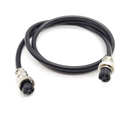 3.28 ft GX20 5 Pin Double Female Cable, GX20 5Pins Female to Female Head Aviation Cordset Electrical Connector Panel Mount Circular Metal Adapter Cordset for Ships 7A 200V 18AWG (1meter) - size: GX20 5Pin