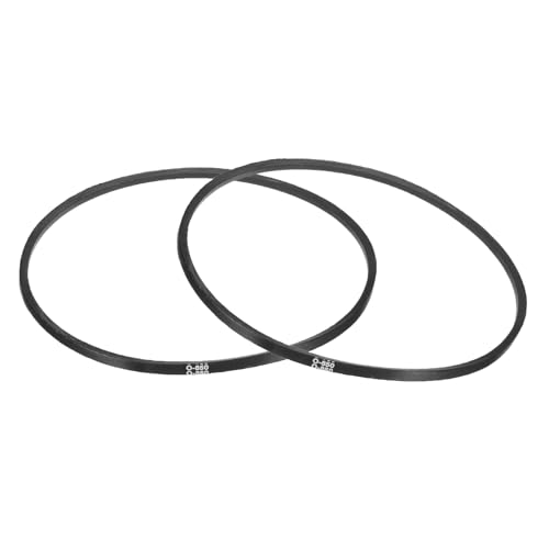 uxcell 2Pcs O-850 O Type V-Belt 850mm/33.5" Inner Length x 0.39" Width x 0.24" Height, O-Type Closed-Loop Rubber Transmission Belt - size: O-850