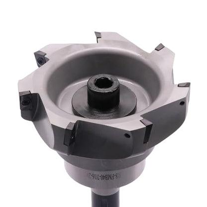 R8 Arbor, 4.92"/125mm Cutting Dia 400R 100-32-7T Face Mill Shell Cutter Set