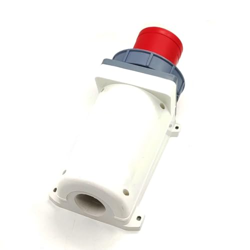 IEC60309 Waterproof CEE Industrial Reverse Plug Connector Surface Mounted Male Socket 4Pin 125A(UI Standard 100A) 380-415V 3P+E Flame Retardant IP67 - style: Surface Mounted Socket(W)