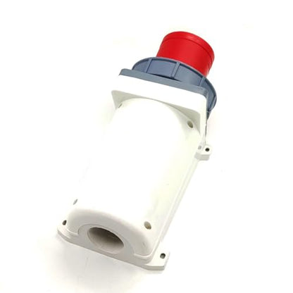 IEC60309 Waterproof CEE Industrial Reverse Plug Connector Surface Mounted Male Socket 4Pin 125A(UI Standard 100A) 380-415V 3P+E Flame Retardant IP67 - style: Surface Mounted Socket(W)