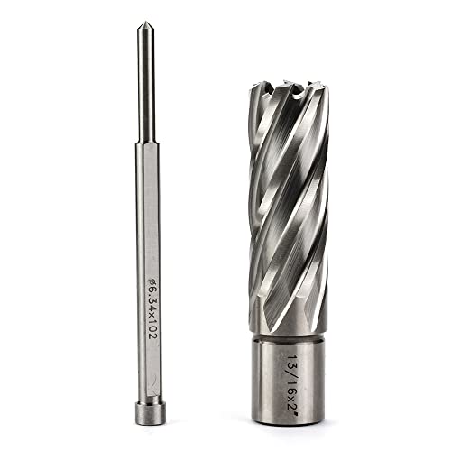 OSCARBIDE 13/16" x 2" HSS Annular Cutter 3/4" Weldon Shank Mag Drill Bit