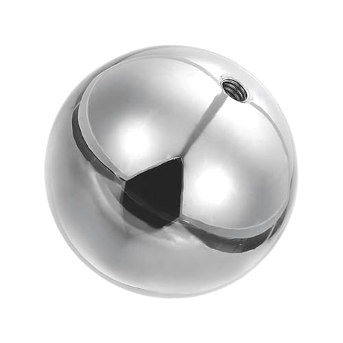 PATIKIL M6 x 50mm Ball Nuts Knob 304 Stainless Steel Round Solid Silver - size: M6x50mm